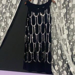 Black Dress w/ Silver Sequins